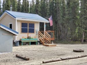 Chez Benz Cabin near Harding Lake, Salcha, Alaska, USA