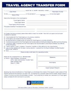 Understanding and Utilizing the Royal Caribbean Travel Agent Transfer Form: A Comprehensive Guide